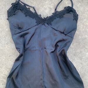 Black lace cami top